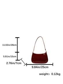 Bolso de hombro tote minimalista de moda, bolso de brazo vintage retro, bolso de mano ligero de alta gama con cremallera, bolso baguette multifuncional de gran capacidad, estilo callejero chic europeo y americano, adecuado para fiestas, trabajo, viajes y almacenamiento de cosméticos