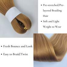 1/3/6 Packungen schwarze Haarflechtung Vorgespanntes Knotloses Kanekalon Box Zöpfe Haar zum Flechten Vorgespannt Lang Gerade Synthetische Zopf In Haarverlängerung Für Knotlose Zöpfe