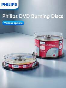 PHILIPS PHILIPS DVD+R Scheiben sind zuverlässig und langanhaltend. Sie können für langfristige Sicherung und Archivierung von Computerdateien, Daten, Fotos und Videos verwendet werden. Sie unterstützen mehrfaches Beschreiben und sind eine gute Hilfe für persönliches Datenmanagement und Speicherung in Büroumgebungen.