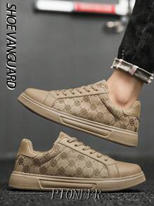 Vintage mode contrasterende kleuren willekeurige bloemenprint patchwork lage platte casual sneakers voor heren, veelzijdige dagelijkse slijtage, geschikt voor alle seizoenen