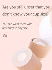 1pc Multifunctional Women's Invisible Bust Lift Tape, Anti-Glare Patch, Elastic Bust Wrap To Prevent Expansion And Swelling, Invisible Breast Lift And Lift Patch, Bandage Patch, Breathable Bust Lift Bra, Can Adjust Your Bust From A To E Cup! Super Adhesive, Won't Fall Off Even When Dancing And Sweating! Natural Gathering Shapes Charming Curves. Invisible And Seamless Design, Perfect For Deep V-Neck, Backless Dress, Wedding Gown. Breathable And Waterproof Material, Can Be Usedly For Sports And Fitness.