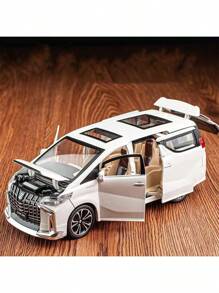 2025 New 6-Door Elf Car Model, Inertia Powered Music Toy Car, Luxury MPV Business Vehicle, Baby Ornament, Birthday/Holiday/Gift