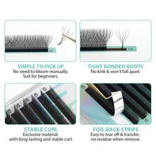 Lashine Lashine Clover Lashes 12 Rows 4D W Shape 0.07mm C D L M Curl Premade Fans Eyelash Extension W Style Faux Mink Natural Soft Bloom Lash Automatic Flowering Volume Eyelashes High Quality Individual Lashes