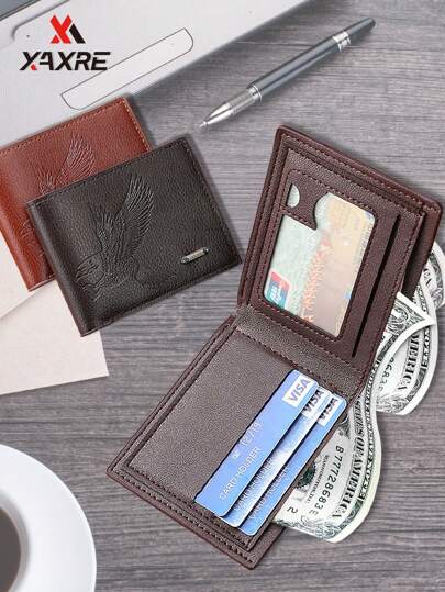 XAXRE 1 Pç Nova Carteira Masculina com Vários Compartimentos para Cartões, Carteira Curta para Negócios na Moda, Carteira Masculina para Negócios, Carteira Zero Multifuncional e Bolsa para Cartões Resistente ao Desgaste com Vários Compartimentos para Cartões, Carteira Masculina, Presentes Masculinos, Carteiras e Acessórios Masculinos