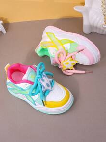 Nuevos zapatos de canvas para niños de verano, zapatos casuales de moda para niñas, tenis deportivos simples y de uso diario para bebés, estudiantes universitarios, blancos - Multicolor - Ver 8