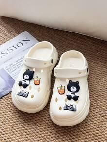 4-Season New DIY Eyeless Bear Design Unisex Slip-On Sandals, EVA Soft Anti-Slip Breathable Perforated Outsole, Suitable For Indoor/Outdoor Use, Home, Bathroom, Beach, Vacation, Comfortable Durable Antibacterial - View 6