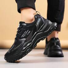 Men Casual Athletic Shoes - Full Black - 查看 9