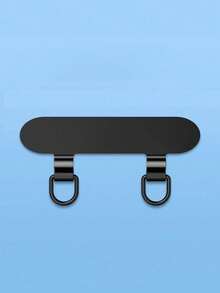 Mobile Phone Lanyard Stainless Steel Clip Double Ear Metal Gasket Lanyard Fixed Thin Back Patch Anti-Lost Knot Solid Connection Piece - Multicolor - View 8