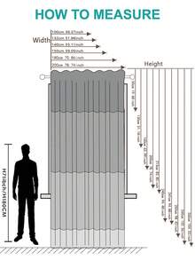 1 件遮光隔热窗帘布 - 99% 防紫外线聚酯纤维，杆袋悬挂，不可漂白平织，卧室艺术主题，涂层遮光隔热，节能，降噪 - 非常适合卧室、农舍和学校深度睡眠 - 淺灰色 - 查看 2