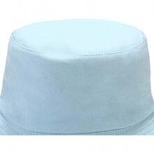 Unisex Reversible Bucket Hat For Beach And Fishing - Light Blue - View 5