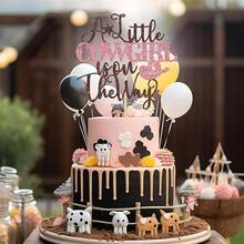 Cowgirl Cake Toppers, Happy Birthday Cake Topper Decoration, Western Cowgirl Themed Cake Decoration, Women Happy Birthday Party Supplies - Multicolor - View 12
