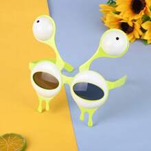 1pc Funny Alien Big Eye Photo Prop Glasses, Snot Bug Shaped Novelty Sunglasses, Suitable For Birthday, Party, Amusing Events (Slight Color/Product Variations May Occur Between Batches, But Won't Affect Normal Use)