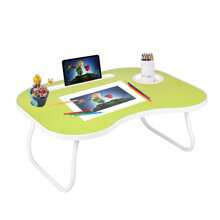 DESTINYGEARS Lap Desk For Laptop Bed Trays For Eating And Laptops Bed Table Tray Breakfast In Bed Tray With Legs Lap Trays For Adults Lap Table Laptop Stand TV Trays For Bed With Cup Holder/Drawer For Sofa/Couch On Low Sitting Floor Portable Foldable