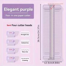 1 pieza Cortador de papel A3, herramienta portátil de corte de fotos, destructora de papel mini, cortador de papel con esquinas redondas, herramientas de corte