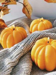 1 bucată matriță de dovleac din silicon lucrată manual - foarte potrivită pentru fabricarea lumânărilor și aromaterapie, poate face lumânări de atmosferă din dovleac de Halloween, pietre parfumate din gips, rășină și alte obiecte artizanale lucrate manual, potrivită pentru matrițe de decorare a casei, cum ar fi ornamente pentru casă, cadouri de sărbători, cadouri festive, petreceri de atmosferă etc. - alb - Vizualizare 2