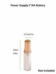 时尚口红状女士电动剃须刀 - 紧凑便携面部脱毛器，精密微型刀片，360°无痛修剪