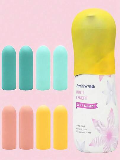 1pc/4pcs/1set Silicone Leakproof Travel Bottle Set Portable Refillable Squeeze Containers For Shampoo Lotion Toiletries Travel Bottle Set On-The-Go Refillable Squeezable Containers For Shampoo Lotion Toiletries Travel Bottle Set With Portable Storage Bag