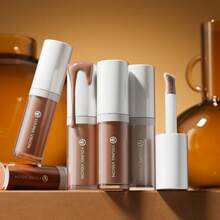 YOUNG VISION 1 件液体轮廓化妆刷套装，无缝塑造面部轮廓，增加立体感，增强锁骨，适合日常化妆、活动和派对 - 彩色 - 查看 10