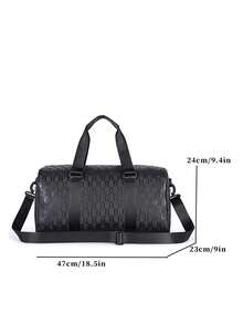 大容量印花旅行包、时尚旅行收纳包、多功能手提单肩包、户外休闲、旅行健身包、露营和徒步旅行必备品、夏季返校包、学校配件、学校用品、旅行必需品、假日度假行李袋、行李箱、女士旅行包 - 黑色 - 查看 4