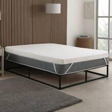 The Foam People Cool Max Memory Foam Mattress Topper - 1" Deep, Temperature-Regulating Comfort, Pressure Relief, And Enhanced Support For A More Restful Sleep - White - View 1