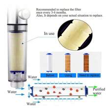 10 cartuchos de filtro para chuveiro - Água mais limpa e saudável, branco, impurezas de microssedimentos filtradas, adequado para chuveiros comuns, início de uso após 2 dias, água limpa e sem ferrugem, filtro de água para chuveiro | Design transparente | Cartucho de filtro de sedimentos