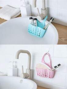 5pcs-Kitchen Adjustable Hanging Storage Bag, Storage Basket, Kitchen Shelf, Sponge Drain Rack Hanging Bag, Kitchen Garbage Filter Bag