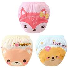 4pcs Baby/Toddler Reusable Potty Training Pants, Absorbent Underwear, Cloth Diapers, Suitable For Boys And Girls, Kids Training Pants, Potty Training Seat, Children's Underwear Gift - Multicolor - View 41