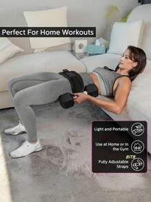 1Pc 2in1 Hip Thrust Belt For Women Men Heavy Duty Glute Workout Equipment For Dumbbell Kettlebell Plate Exercises Supports Weighted Dip Belt For Home, Gym, Workouts, Fitness, Training, Yoga, Exercise Dumbbells Waist Weight Belt, Fitness Training With Thrust Weight Belt - Multicolor - View 4