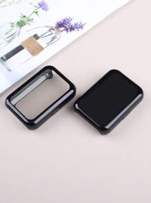 4 Stück Rundumschutz Uhrentasche kompatibel mit Samsung Galaxy Fit 3 Hülle für Herren und Damen, Vierfarbkombinations-Set, modisch, sportlich, stoßfest und kratzfest, weiche TPU-Hülle, empfindliches Touchfeld, leicht zu tragen, Ersatz-Schutzhülle