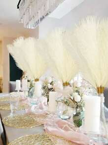 40 pezzi/30 pezzi / 15 pezzi/20 pezzi/10 pezzi/5 pezzi Pampa artificiali beige, 20,47 pollici (Centi) Alte. La cura ha fatto fiori di pampas artificiali in seta soffice e soffice dalle canne. Pianta artificiale in rilievo di canna, decorazione bohémien per matrimoni, decorazioni da giardino, decori per il giardino a forma di cerchio, decor a cerchio e arroccature, boccioli, addobbi per decorazioni, matrimoni e decorazioni per la vita, piante.