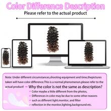 Gogo Curl Crochet Hair 8 Packs Ocean Wave Crochet Hair Pre Looped Deep Twist Goddess Box Braids Curly Water Wave Synthetic Braiding Hair For - Multicolor - View 10