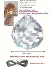 12pcs Crystal Sun Catcher Pendants, Home Decoration Crystal Pendant Window Decoration Hanging Ornaments,Home Decor ,Room Decor, Sun Catcher Indoor Window Catcher With Crystal Bead & Rainbow Prism Ball Pendant,Halloween Festival Supplies,Halloween Decorations,Christmas Decorations