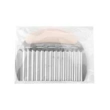 1 Peça Faca Ondulada de Aço Inoxidável, Cortador Ondulado de Batata e Vegetais, Faca Ondulada de Cozinha para Ralar Salada, Fatiar Pepinos, Cenouras, Frutas e Vegetais