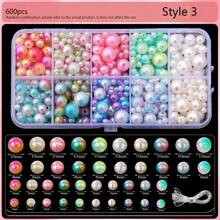 Kit para hacer collares y pulseras, perlas para pulseras, adecuado para kits de joyería DIY, pulseras, aretes, collares, opción de amistad para chicas glamorosas (perlas artificiales), kit de manualidades > kits para hacer pulseras, cuentas para niñas, kit de joyería para niños, hacer pulseras, cuidado de la piel para niños, kit de pulseras para niñas
