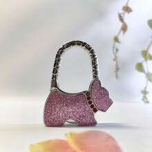Creative Black Dog Shaped Pet Hanging Hook, Foldable Backpack Desk Edge Metal Hanging Holder, Fashion Bag Clip, Travel Storage - Multicolor - View 27
