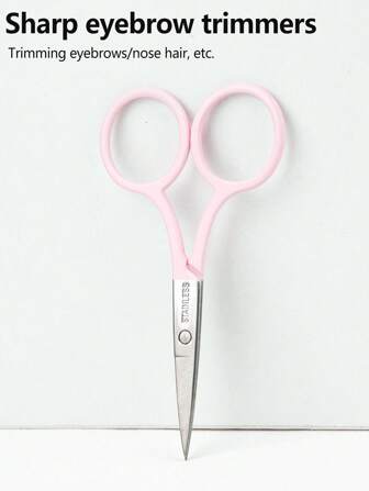 RANCAI 1pc Cross-Stitch Embroidery Scissors, Black Stainless Steel Beauty Scissors For Eyebrow, Eyelash, Makeup Tool,Makeup,Cheap,Room Decor,Vanity,Travel,Bedroom,Makeup Accessories,Cheap,Stocking Stuffers,Makeup,Makeup Tools,Cheap Stuff,Gifts,Gifts For Women,Christmas Gifts