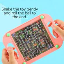New Rolling Ball Board Handheld Maze Track Game Toy, Intellectual Focus Training Toy (Random Color/Style)