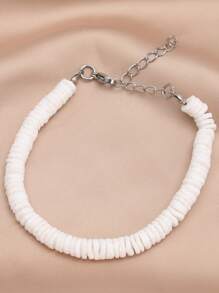 ZIRUISP 1 pièce Bracelet d'été pour femme avec coquillage, corde tressée, chaîne réglable, bracelet bangle bohème pour filles, loisirs, vacances