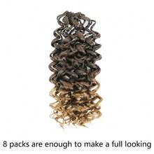 Gogo Curl Crochet Hair 8 Packs Ocean Wave Crochet Hair Pre Looped Deep Twist Goddess Box Braids Curly Water Wave Synthetic Braiding Hair For - Multicolor - View 18