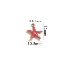 20pcs Stainless Steel Fashion Colorful Cake Seahorse Star Crab Small Pendant Tail Chain Pendant DIY Necklace Bracelet Jewelry Accessories Making