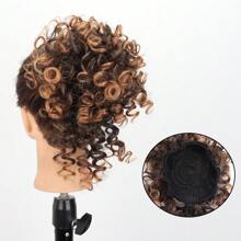 Small Curly Ponytail Bun Hair Pack Bun Synthetic High Heat Resistant Material Suitable For Daily Wear Increase Hair