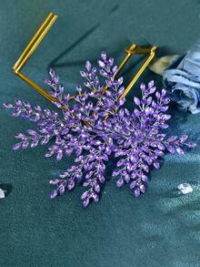 1 peça brilhante para cabeça de noiva, cristal completo, acessórios para cabelo de casamento, adequado para festa e fotografia de casamento