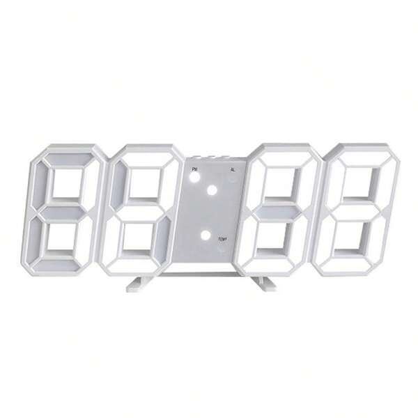 3D Digital Wall Clock Decoration Home Lighting Night Mode Adjustable Electronic Watch Living Room LED Clock Decoration Clock Garden