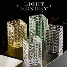 1 件透明塑料化妆品收纳盒，大容量化妆刷架，桌面收纳盒，可存放口红、眼线笔、文具、化妆品收纳整理器，适用于浴室、卧室、宿舍、办公室 - 彩色 - 查看 1