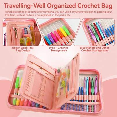 1 Set Set di ergonomici H Hooks con custodia da viaggio Aum Ks Kit per Begin Includes Include pennarelli e accessori per il punto