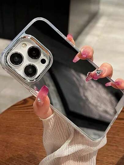 Lyxigt spegelblankt telefonskal i toppklass, kompatibelt med Apple 11 12 13 14 15 16 Plus/Pro Max, Galaxy S21 22 23 24 25 Plus/Ultra, Pixel 6 7 8 9, lämpligt för sommaren, vattentätt, stötsäkert, falltåligt, reptåligt