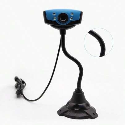 3 Piezas Cámara Web para PC girada 360 grados con micrófono externo para oficina en casa