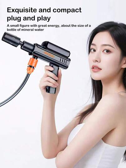 洗车机高压水枪，家用电动锂电池强力清洁工具，增强压力强力洗车