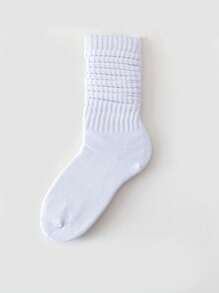 3 أزواج من جوارب النساء الكلاسيكية طويلة فوق الركبة باللون الأحادي، طراز كوليجي عصري، مناسبة للارتداء اليومي