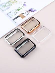 4 Stück Rundumschutz Uhrentasche kompatibel mit Samsung Galaxy Fit 3 Hülle für Herren und Damen, Vierfarbkombinations-Set, modisch, sportlich, stoßfest und kratzfest, weiche TPU-Hülle, empfindliches Touchfeld, leicht zu tragen, Ersatz-Schutzhülle